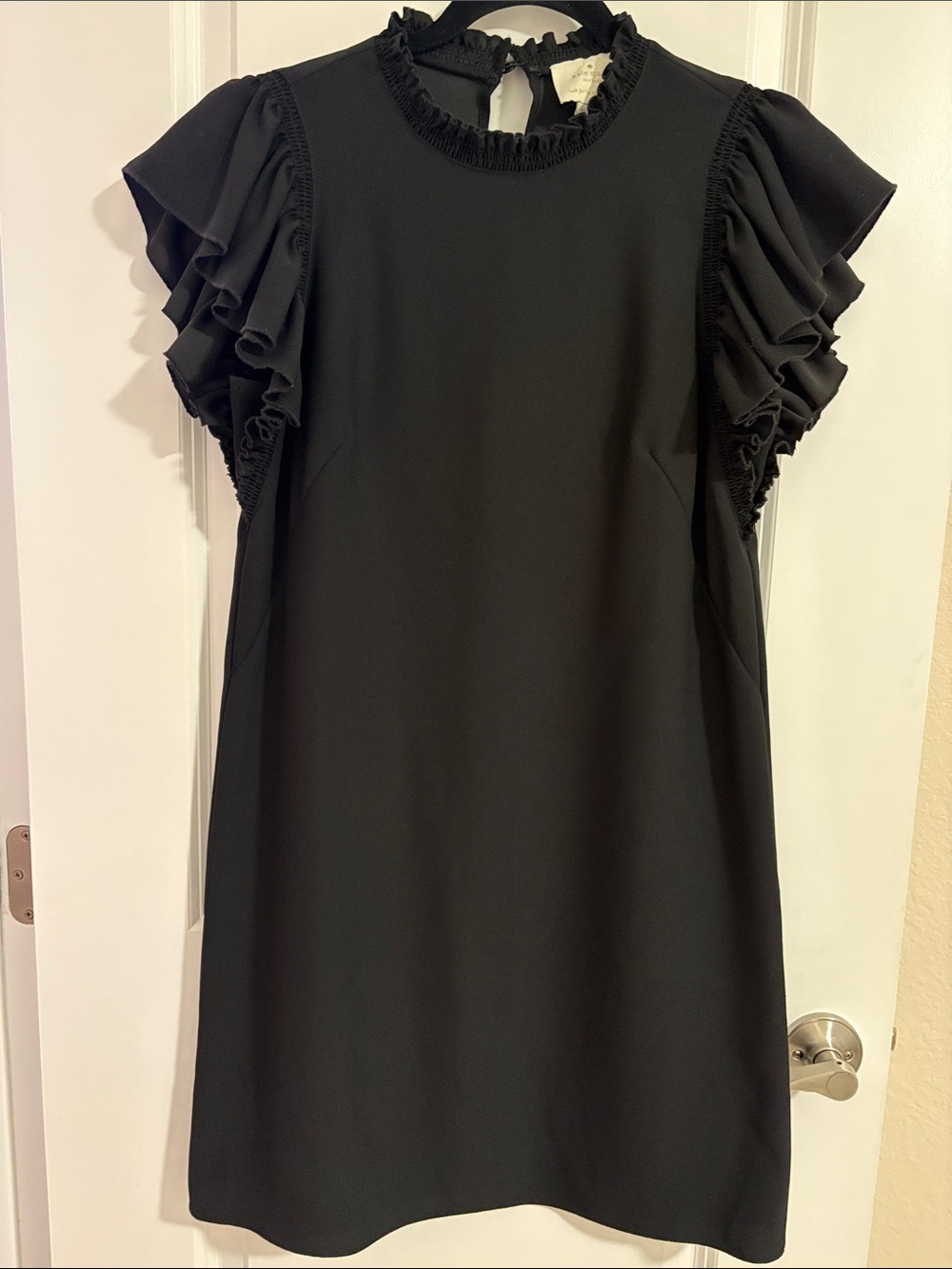 Kate Spade Flutter Sleeve Black Dress - Size 4 - Perfect LBD
